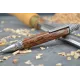 Stylo bille Merlin en bois de palmier rouge.