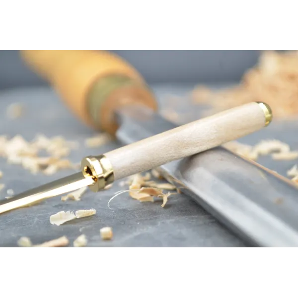 Opens letter in sycamore maple wood.