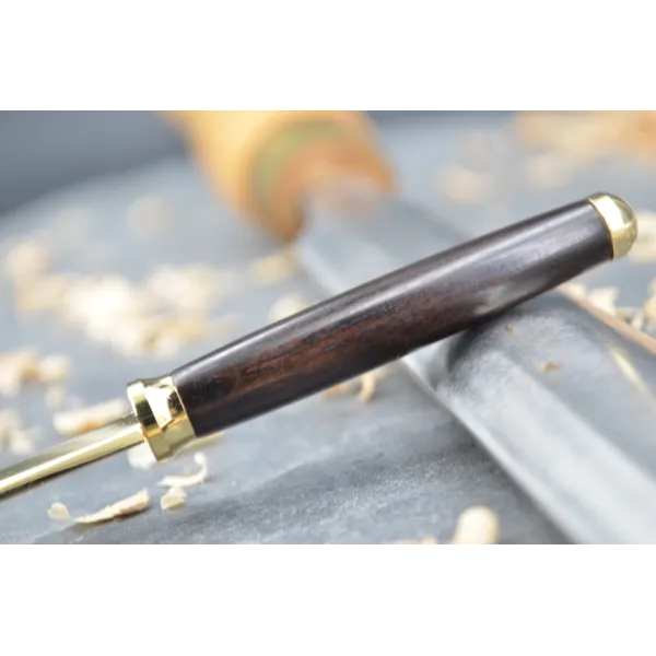 Open letter in ebony wood.