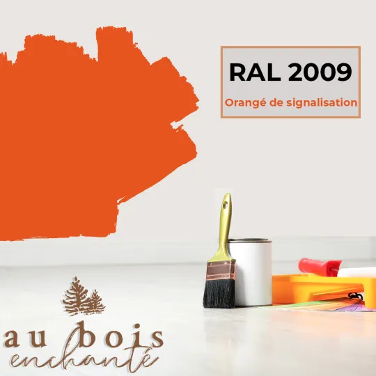 Peinture norme jouet Orangé signalisation RAL 2009
