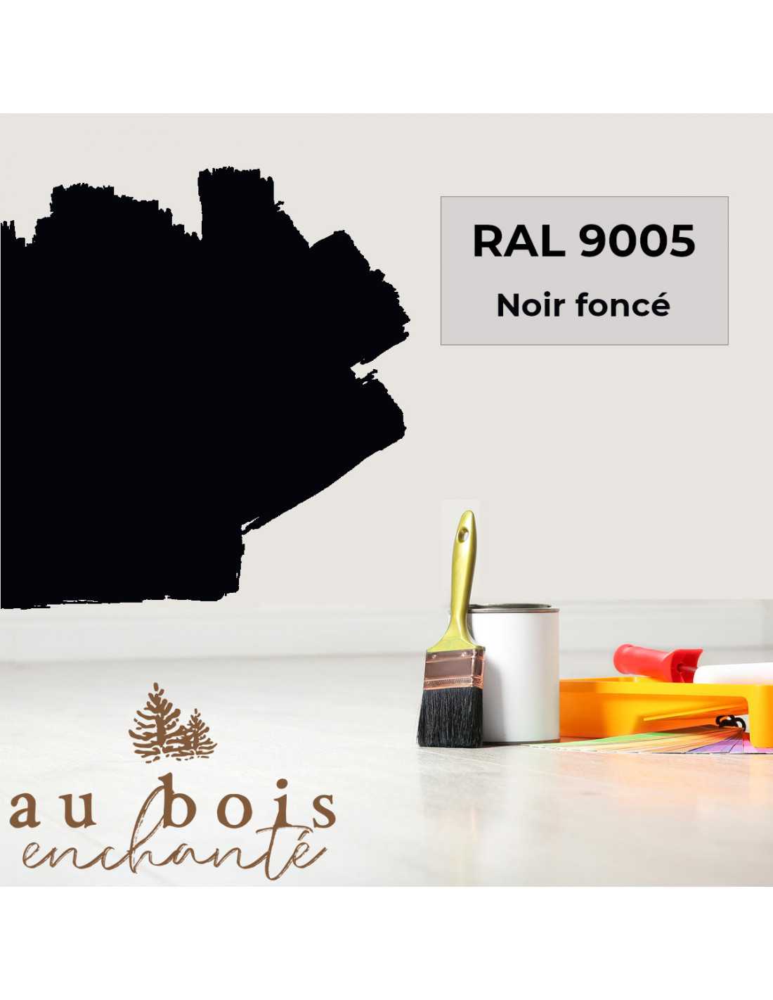 Peinture norme jouet Noir foncé RAL 9005