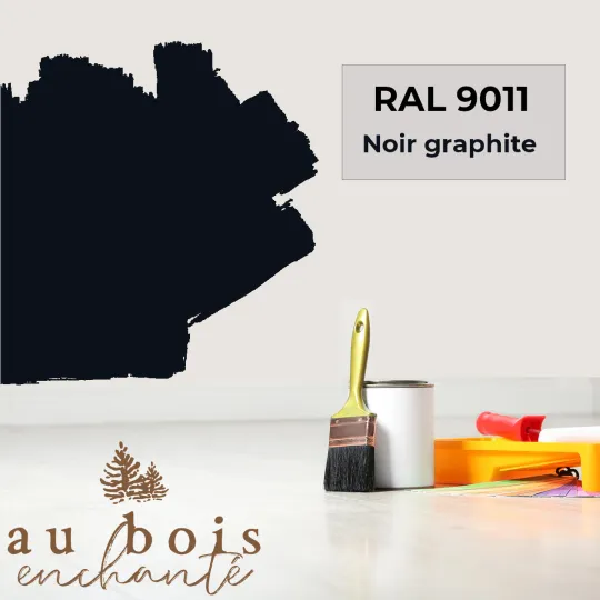 Peinture norme jouet Noir graphite RAL 9011  - Au Bois Enchanté