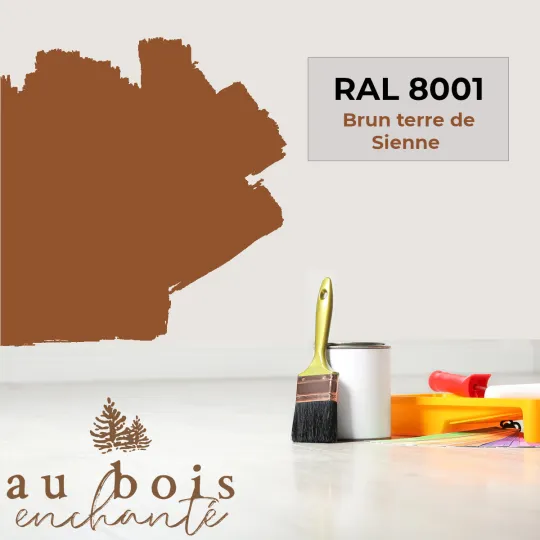 Paint standard toy Earth brown RAL 8001  - Au Bois Enchanté