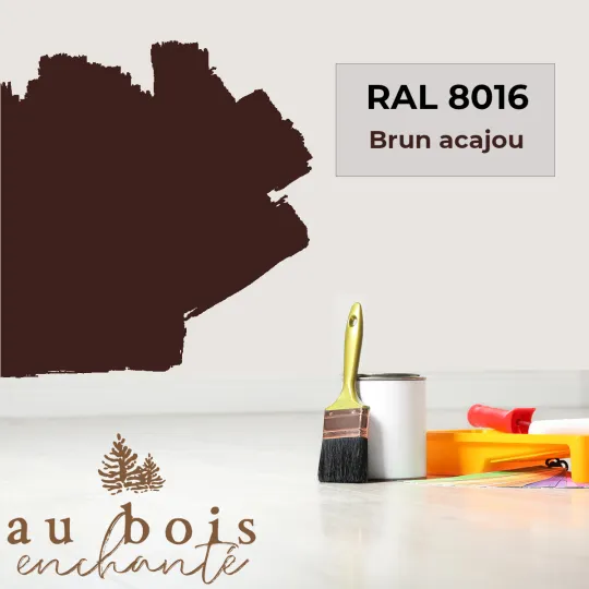 Peinture norme jouet Brun acajou (RAL 8016)