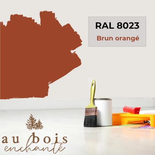 Peinture norme jouet Brun orangé RAL 8023  - Au Bois Enchanté