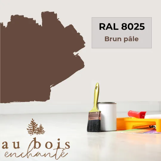 Peinture norme jouet Brun pâle RAL 8025  - Au Bois Enchanté