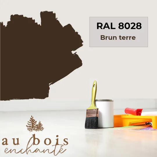 Toy standard paint Earth brown (RAL 8028)