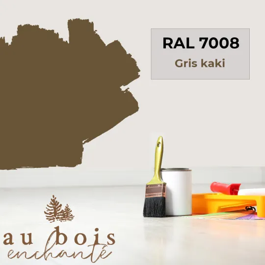 Peinture norme jouet Gris kaki (RAL 7008)