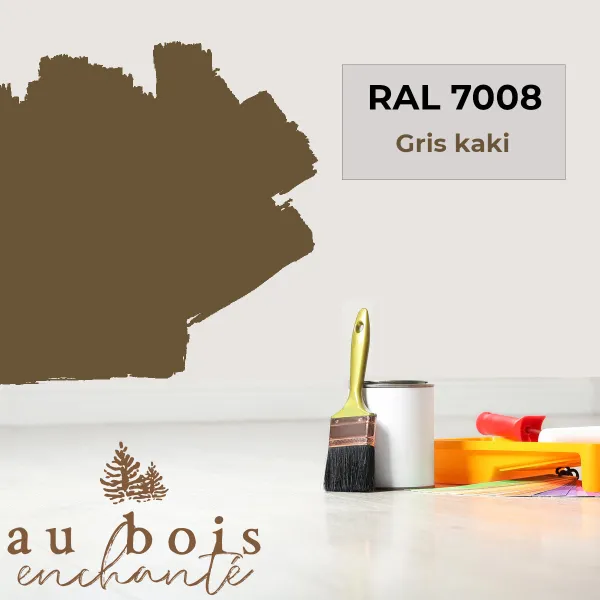 Peinture norme jouet Gris kaki RAL 7008-Au bois enchanté