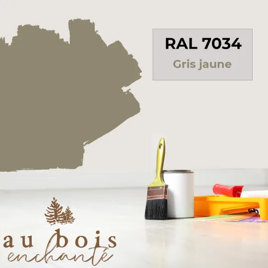 Toy standard paint Yellow Grey (RAL 7034)
