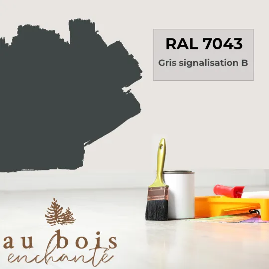 Peinture norme jouet Gris signalisation B (RAL 7043)