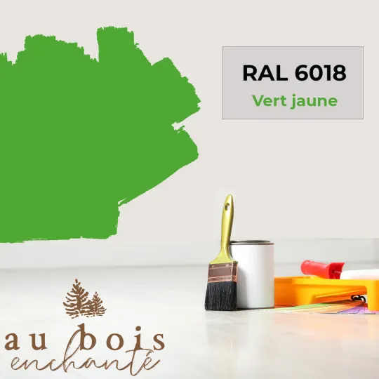 Peinture norme jouet Vert jaune (RAL 6018)