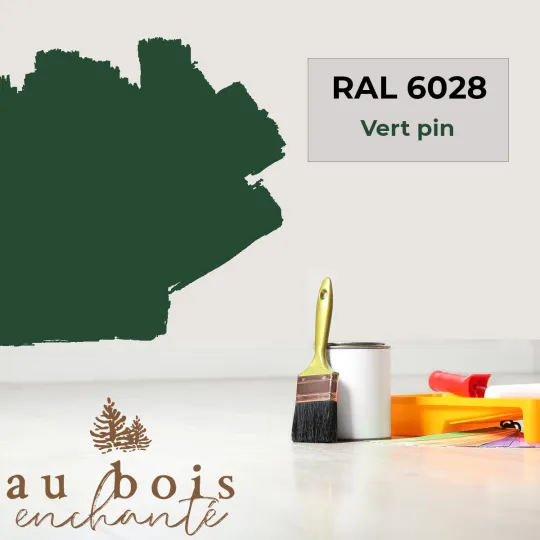 Peinture norme jouet Vert pin    (RAL 6028)