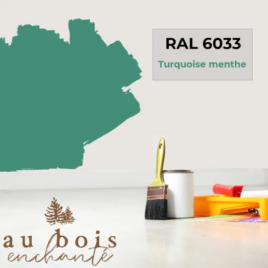 Peinture norme jouet        Turquoise menthe (RAL 6033)