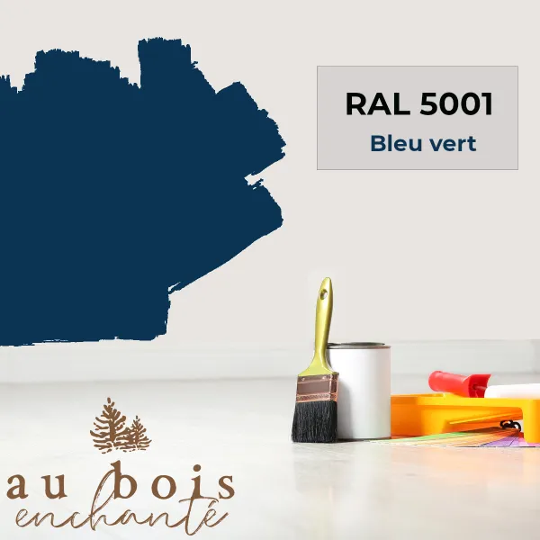 Peinture norme jouet Bleu vert  (RAL 5001)