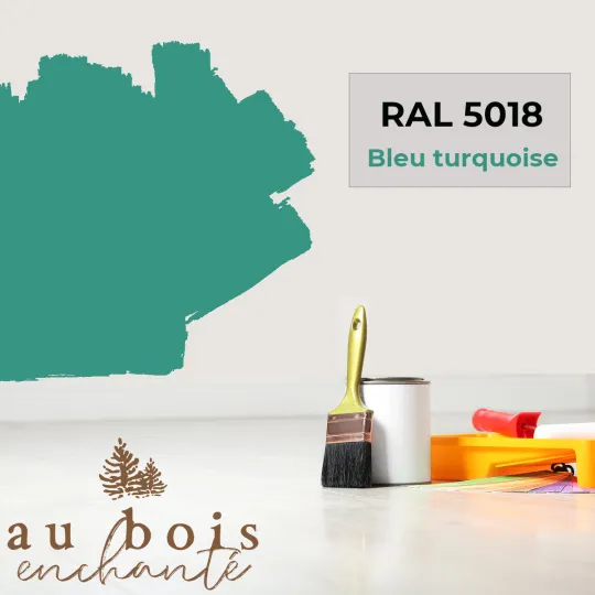 Peinture norme jouet Bleu turquoise (RAL 5018)