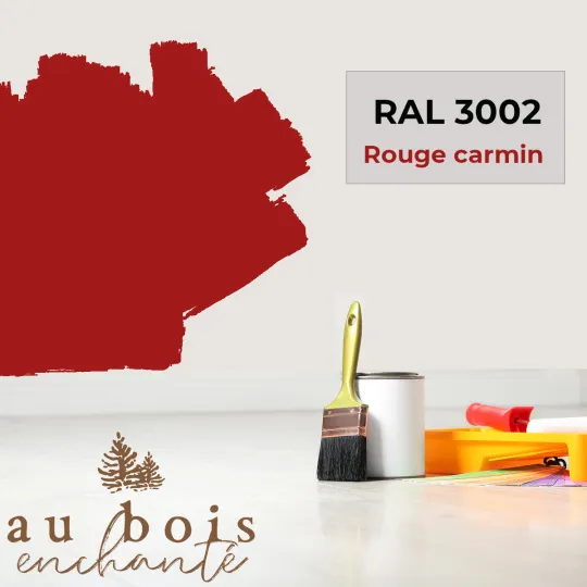 Peinture norme jouet Rouge carmin (RAL 3002)