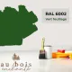 Teinte RAL 6002