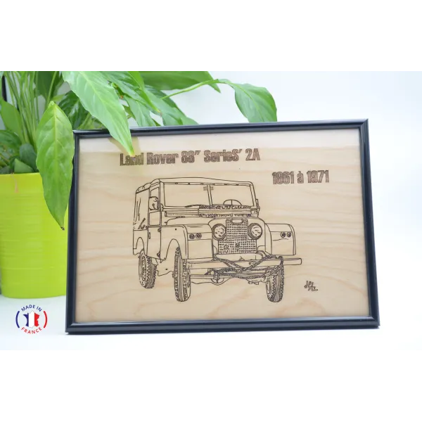 Tableau Land Rover 88" Séries' 2A en contre-plaqué bouleau finlandais.