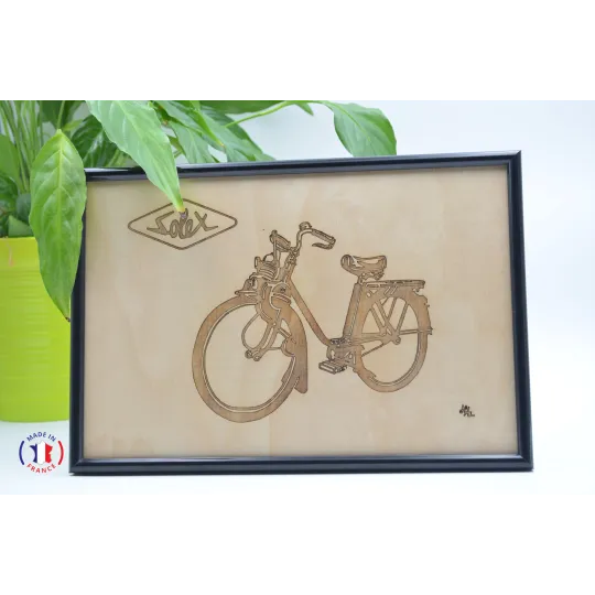 Tableau Solex en contre-plaqué bouleau finlandais