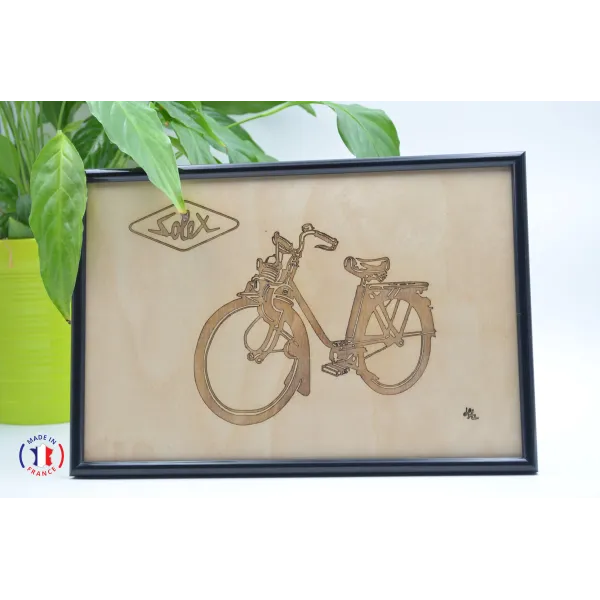 Tableau Solex en contre-plaqué bouleau finlandais