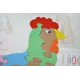 puzzle en bois - puzzle poule