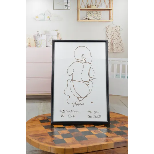 Birth Baby Chart in White Background