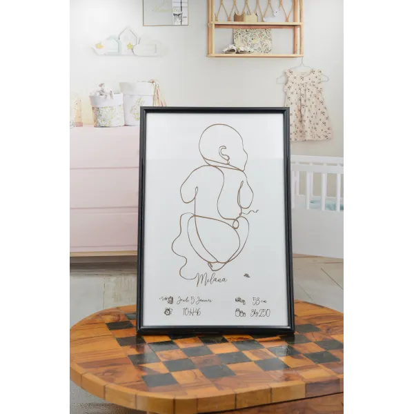 Birth Baby Chart in White Background