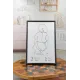 Tableau de bébé de naissance en fond blanc