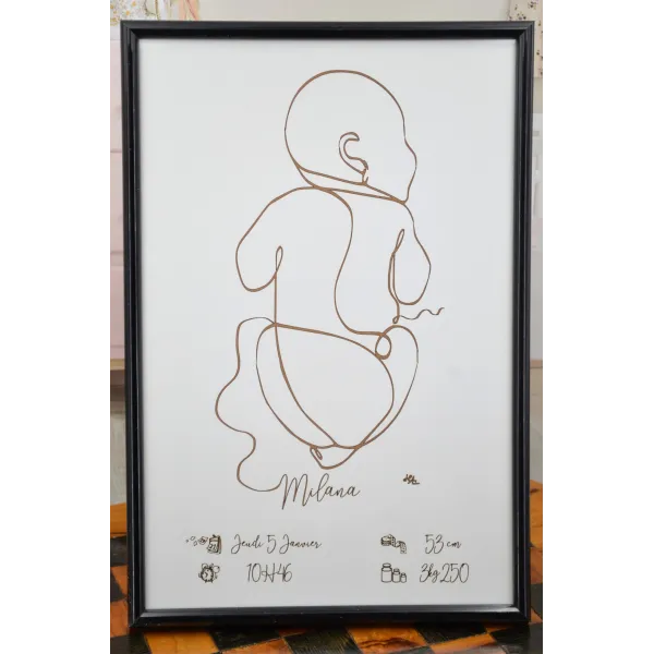 Birth Baby Chart in White Background