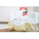 Poule en bois à tirer français.