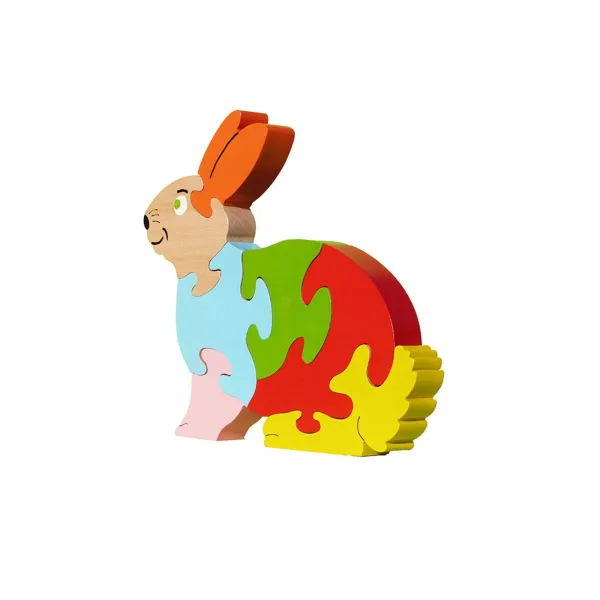 puzzle en bois - Puzzle Lapin