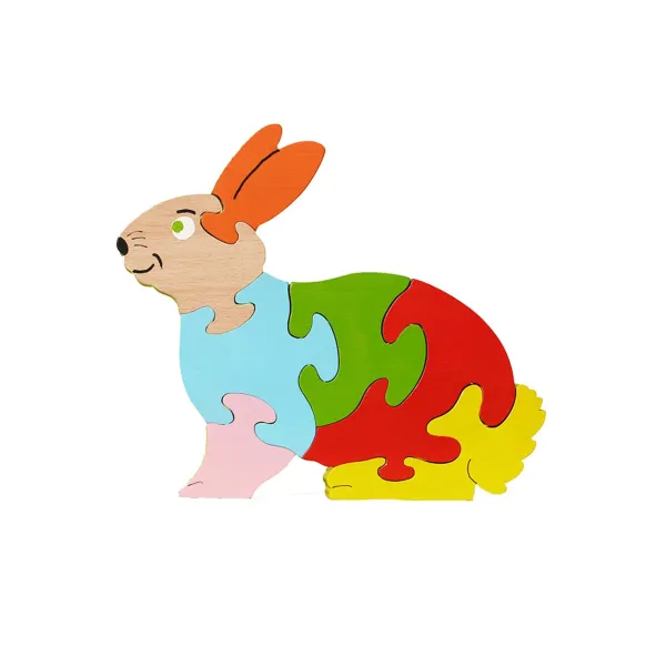 puzzle en bois - Puzzle Lapin