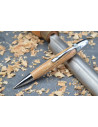 Ballpoint pen made of spalled beech wood.