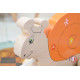 wooden toy - Orange pull snail