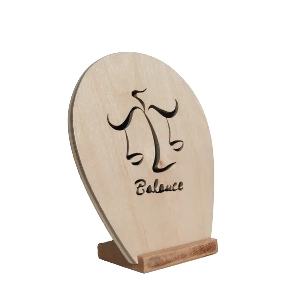 chantournés wooden painting - Sign of the Zodiac - balance