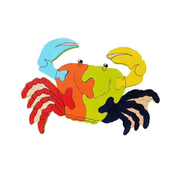 puzzle en bois - puzzle crabe