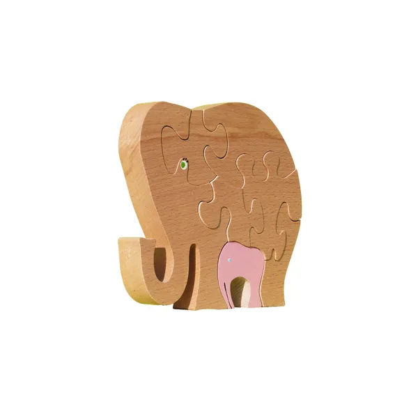 puzzle en bois - puzzle elephant