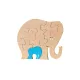 puzzle en bois - puzzle elephant