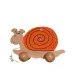 Wooden toy - Snail to shoot