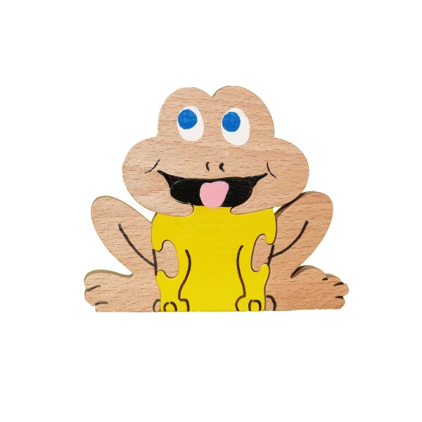 Puzzle en bois grenouille-Au bois enchanté