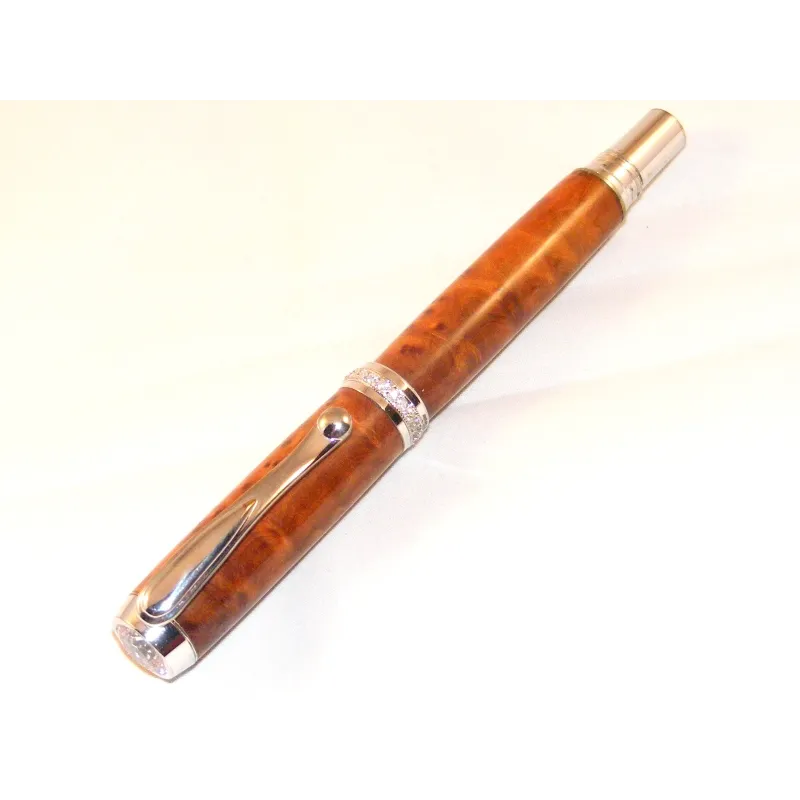 Stylo roller en loupe d'orme Stylo roller en loupe d'orme
