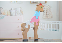 Le puzzle en bois Girafe — 6 pièces, dès 3 ans