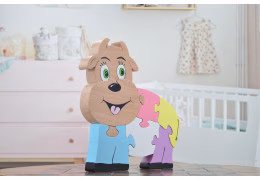 Puzzle Vache en bois de hêtre — peint et verni à la main