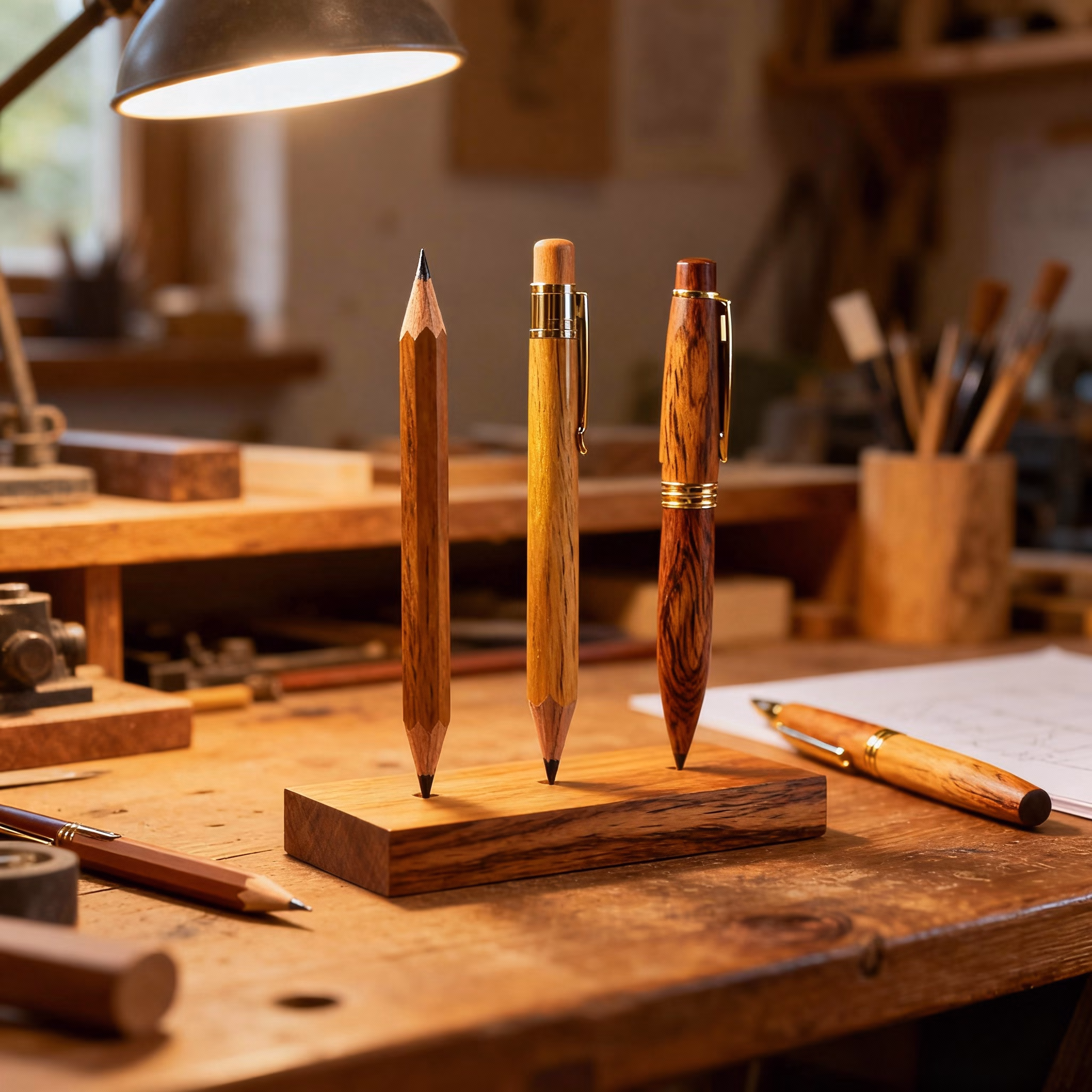Stylos en bois